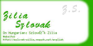 zilia szlovak business card